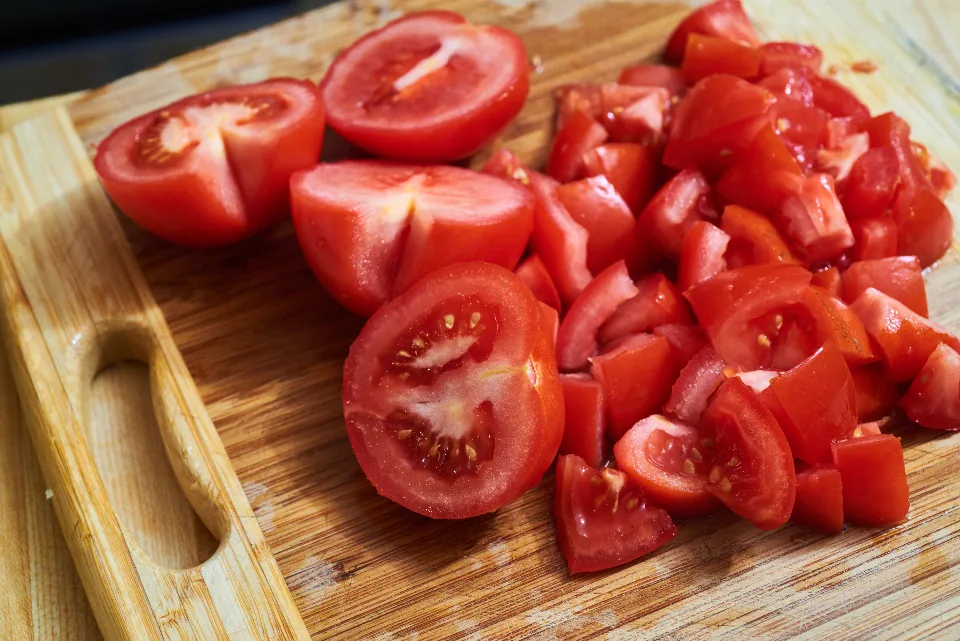 Editorial lifestyle photograph for a better cutting board setup for home cooks.