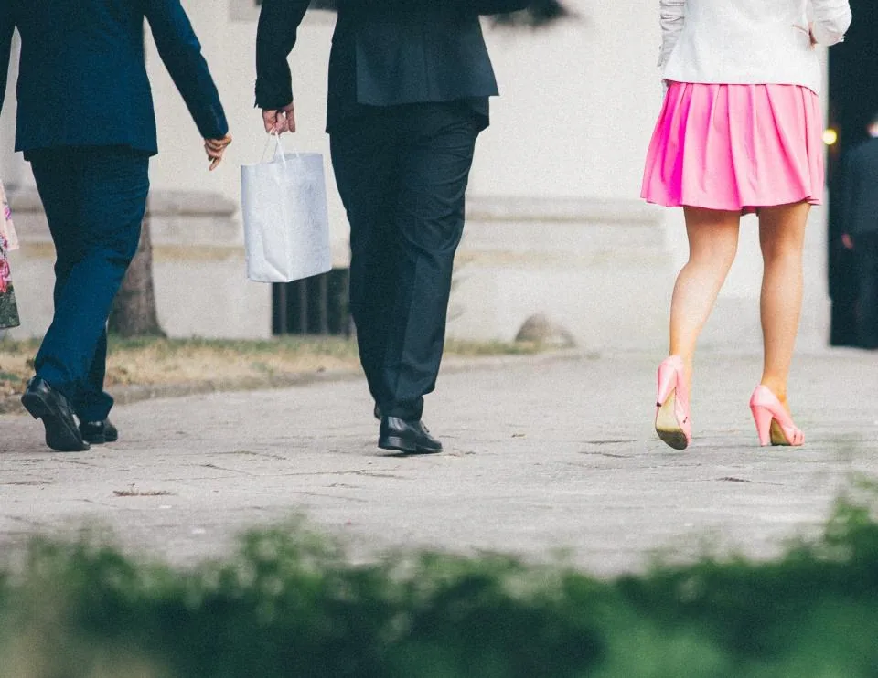 Editorial lifestyle photograph for what to look for in walking shoes.